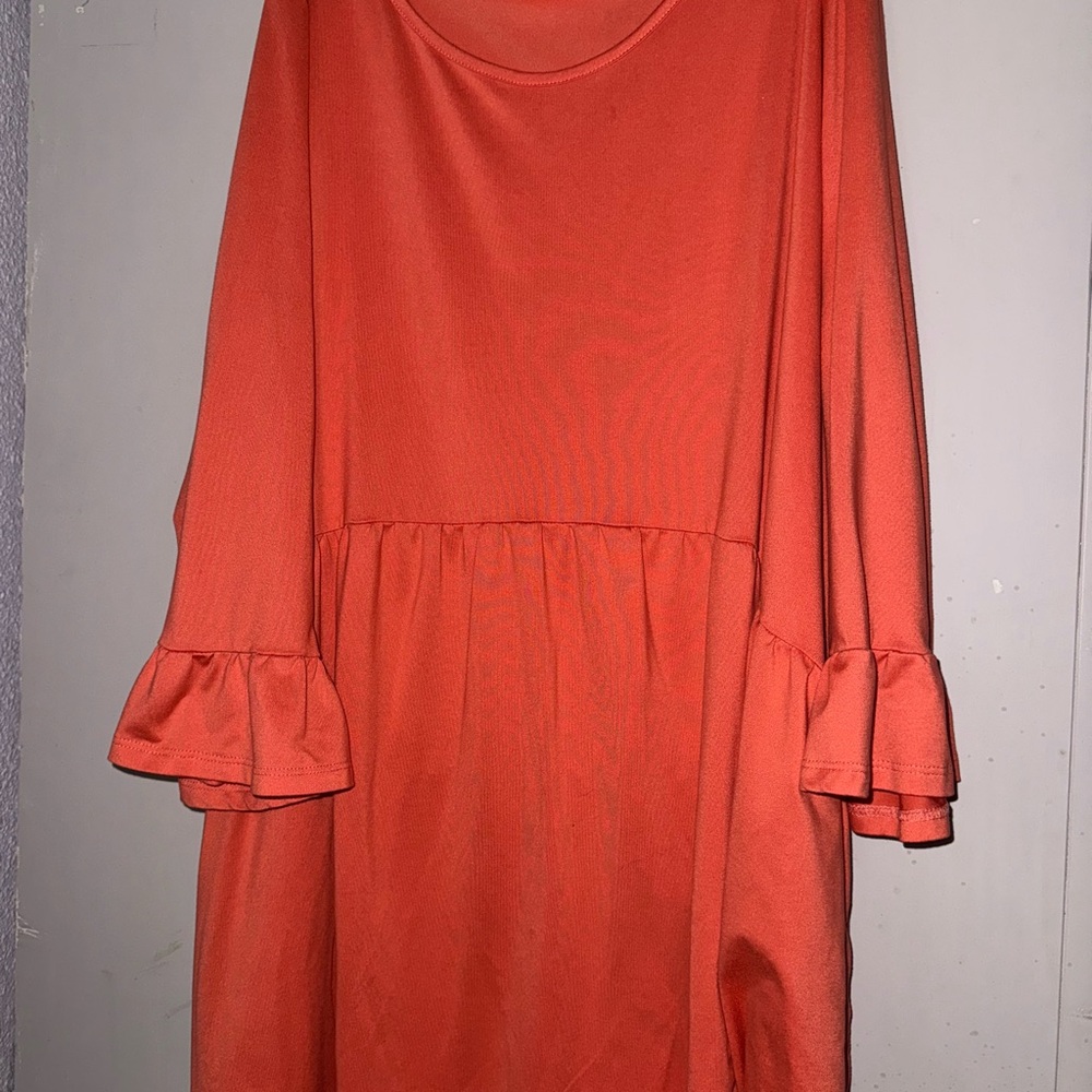 Pink Ruffle Sleeve Shirt